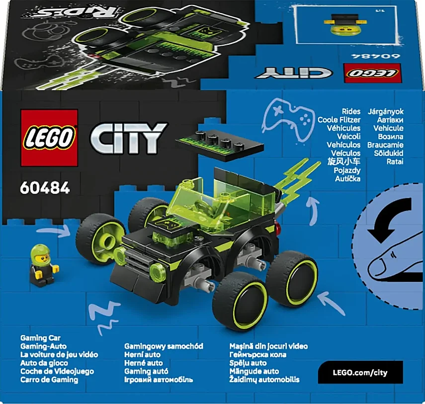 LEGO City Araçlar - Video Oyunu Yarış Arabası 60484 - 4