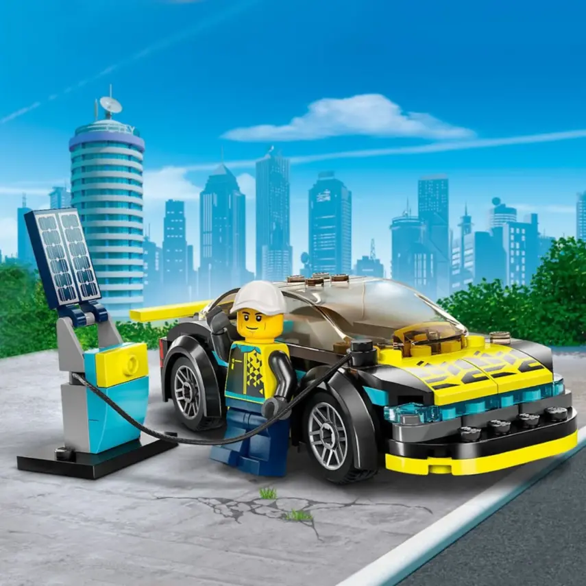 LEGO City Elektrikli Spor Araba 60383 - 6