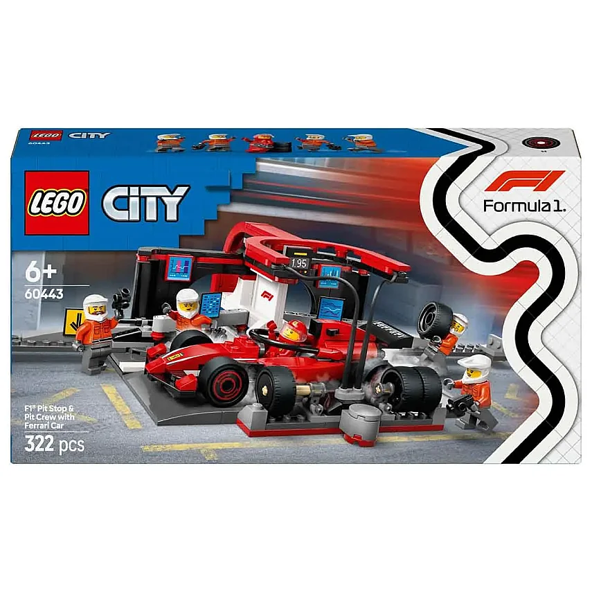 LEGO City Ferrari Arabalı F1 Pit Stop ve Pit Ekibi 60443 - 6