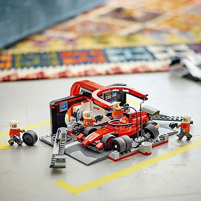 LEGO City Ferrari Arabalı F1 Pit Stop ve Pit Ekibi 60443 - 4
