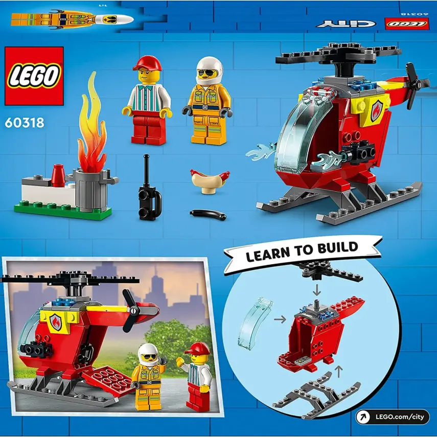LEGO City İtfaiye Helikopteri 60318 - 1