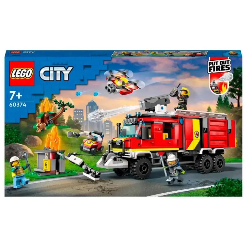 LEGO City İtfaiye Komuta Kamyonu Oyuncak Yapım Seti 60374 - 1