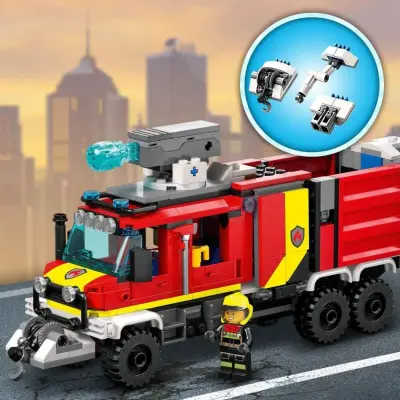 LEGO City İtfaiye Komuta Kamyonu Oyuncak Yapım Seti 60374 (1)