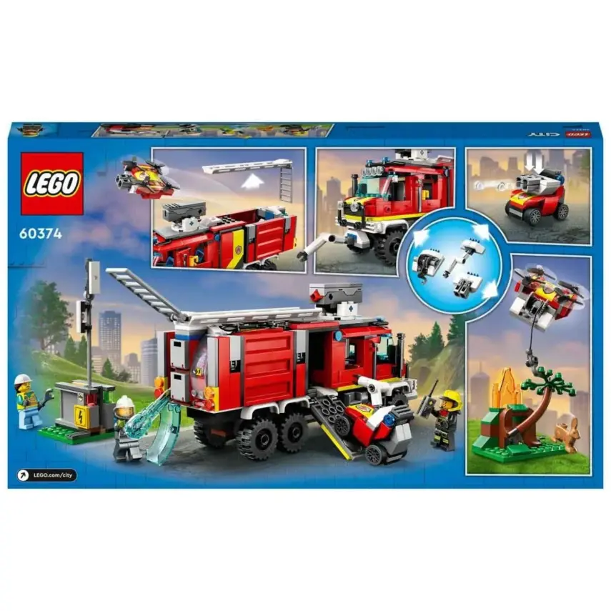 LEGO City İtfaiye Komuta Kamyonu Oyuncak Yapım Seti 60374 - 8