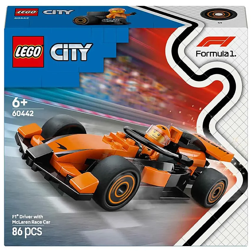 LEGO City McLaren Yarış Arabalı F1 Sürücüsü 60442 - 5