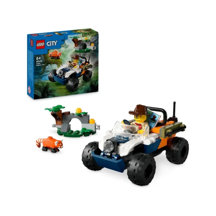 LEGO City Orman Kaşifinin ATV’li Kırmızı Panda Görevi 60424 - 1