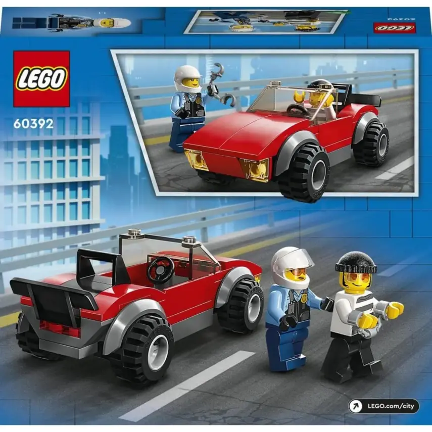 LEGO City Polis Motosikleti Araba Takibi 60392 - 5