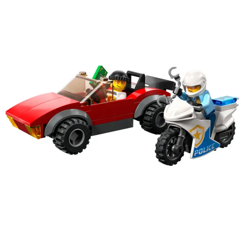 LEGO City Polis Motosikleti Araba Takibi 60392 - 3