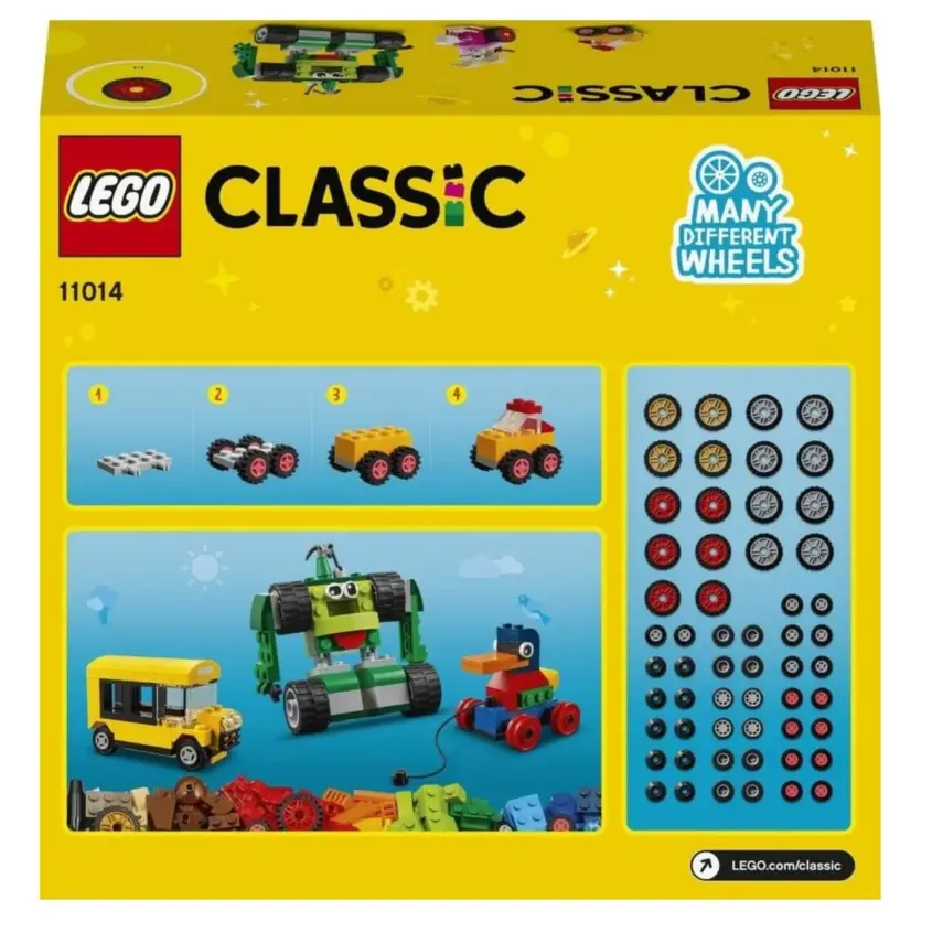 LEGO Classic Yapım Parçaları ve Tekerlekler 11014 - 3