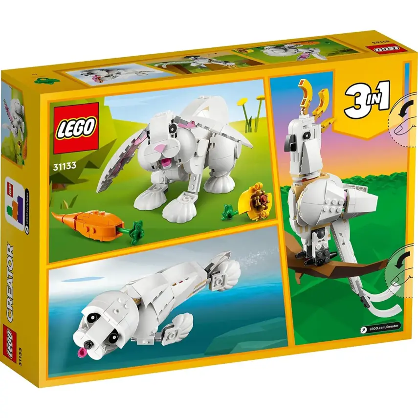 LEGO Creator 3’ü 1 Arada Beyaz Tavşan 31133 Oyuncak Yapım Seti 31133 - 8
