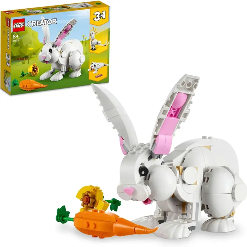LEGO Creator 3’ü 1 Arada Beyaz Tavşan 31133 Oyuncak Yapım Seti 31133 - 5