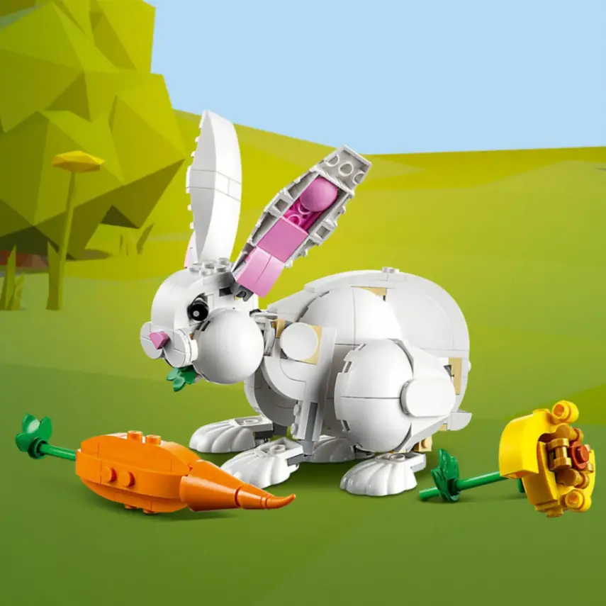 LEGO Creator 3’ü 1 Arada Beyaz Tavşan 31133 Oyuncak Yapım Seti 31133 - 7