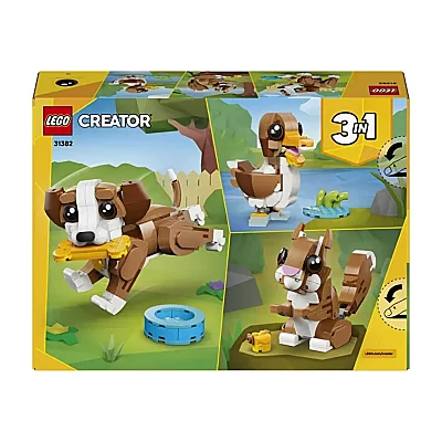 LEGO Creator 3’ü 1 Arada Sevimli Hayvanlar: Oyunbaz Yavru Köpek 31382 (1)