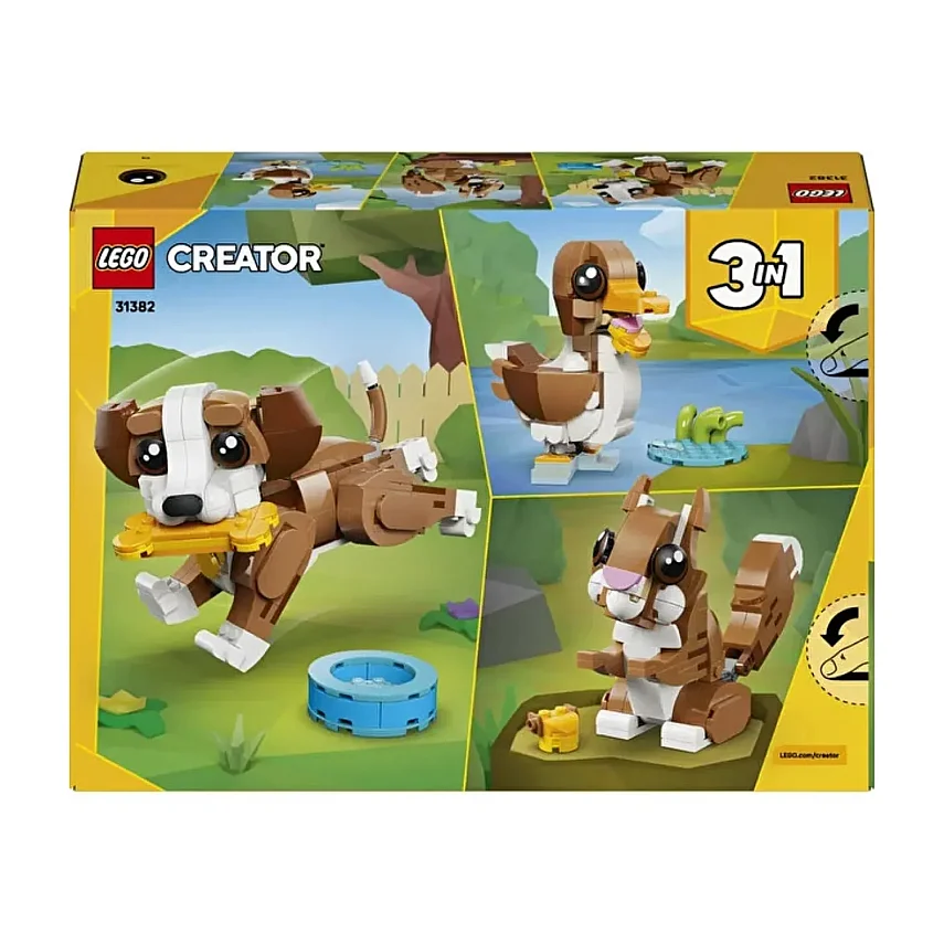 LEGO Creator 3’ü 1 Arada Sevimli Hayvanlar: Oyunbaz Yavru Köpek 31382 - 2