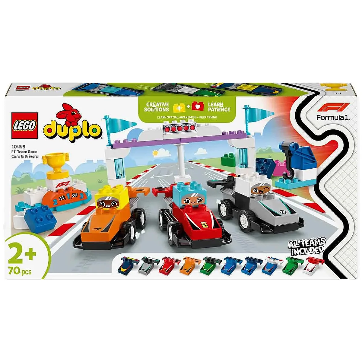 LEGO DUPLO F1® Takımı Yarış Arabaları ve Sürücüler 10445