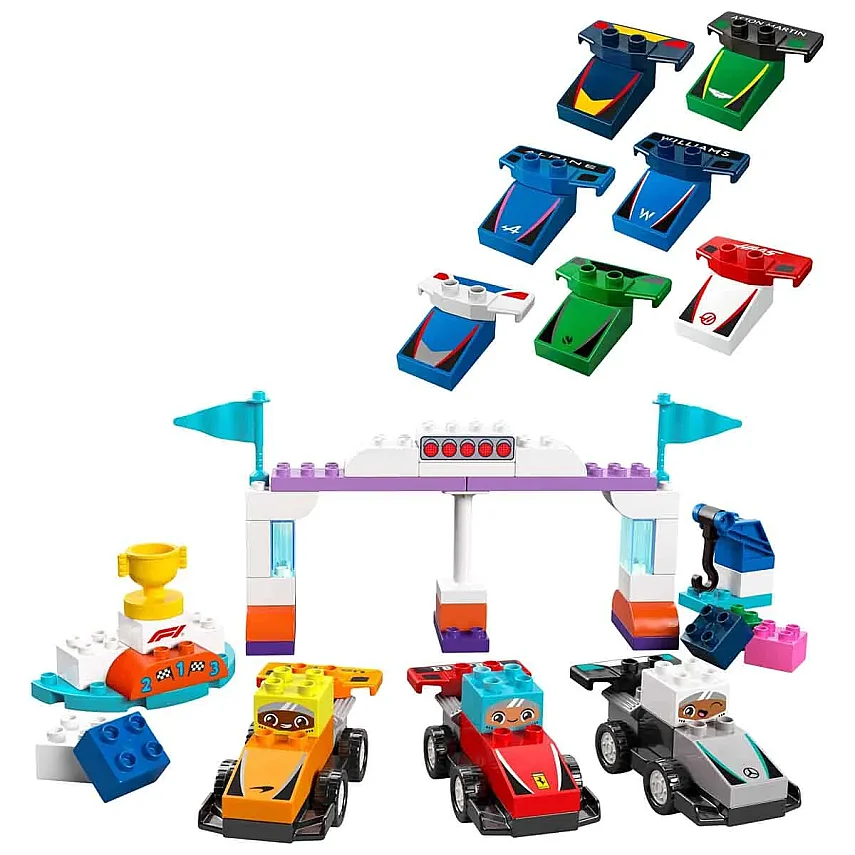 LEGO DUPLO F1® Takımı Yarış Arabaları ve Sürücüler 10445 - 3