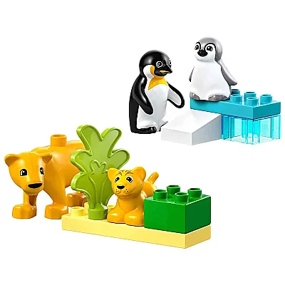 LEGO DUPLO Kasabası Vahşi Hayvan Aileleri: Penguenler ve Aslanlar 10442 (1)