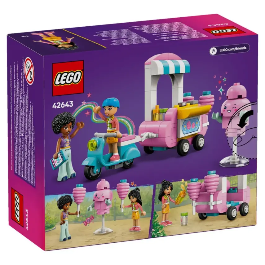 LEGO Friends Pamuk Şeker Standı ve Scooter 42643  - 7