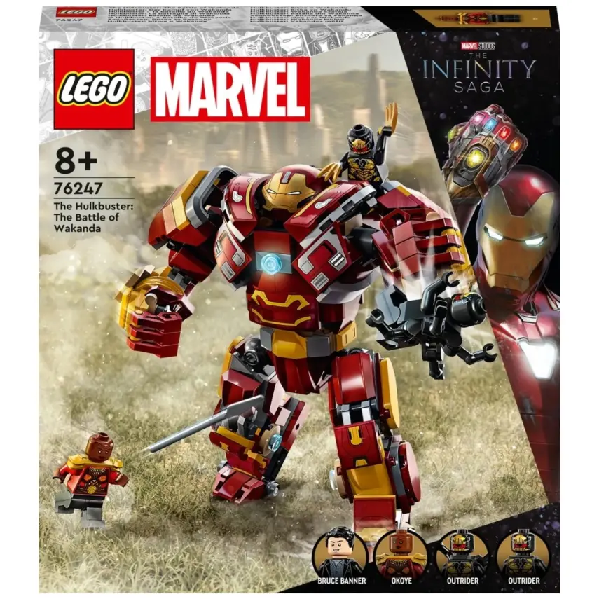 LEGO Marvel Hulkbuster: Wakanda Savaşı Oyuncak Yapım Seti 76247 - 1