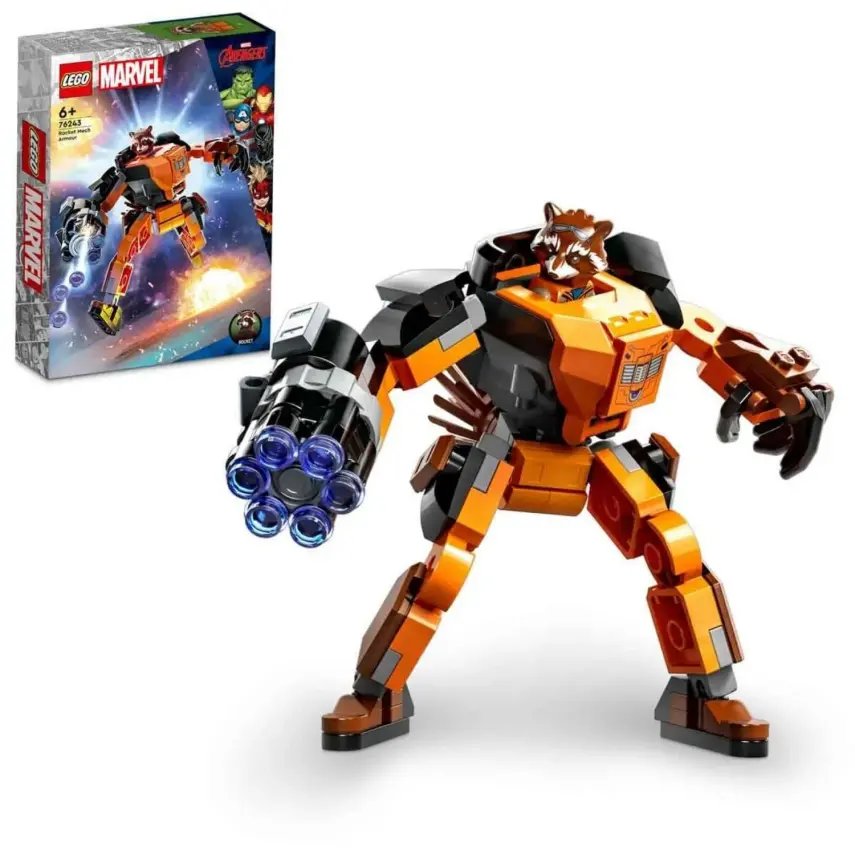 LEGO Marvel Rocket Robot Zırhı Oyuncak Yapım Seti 76243  - 2