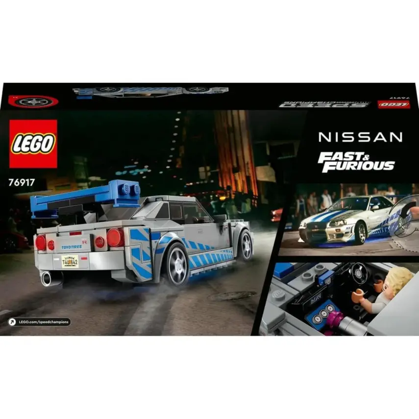 LEGO Speed Champions Daha Hızlı Daha Öfkeli Nissan Skyline GT-R (R34) 76917 - 2
