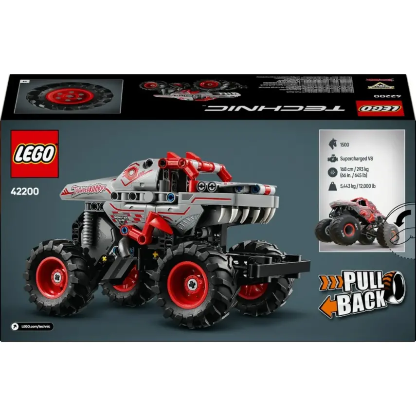 LEGO Technic Monster Jam ThunderROARus Çek-Bırak 42200 - 5
