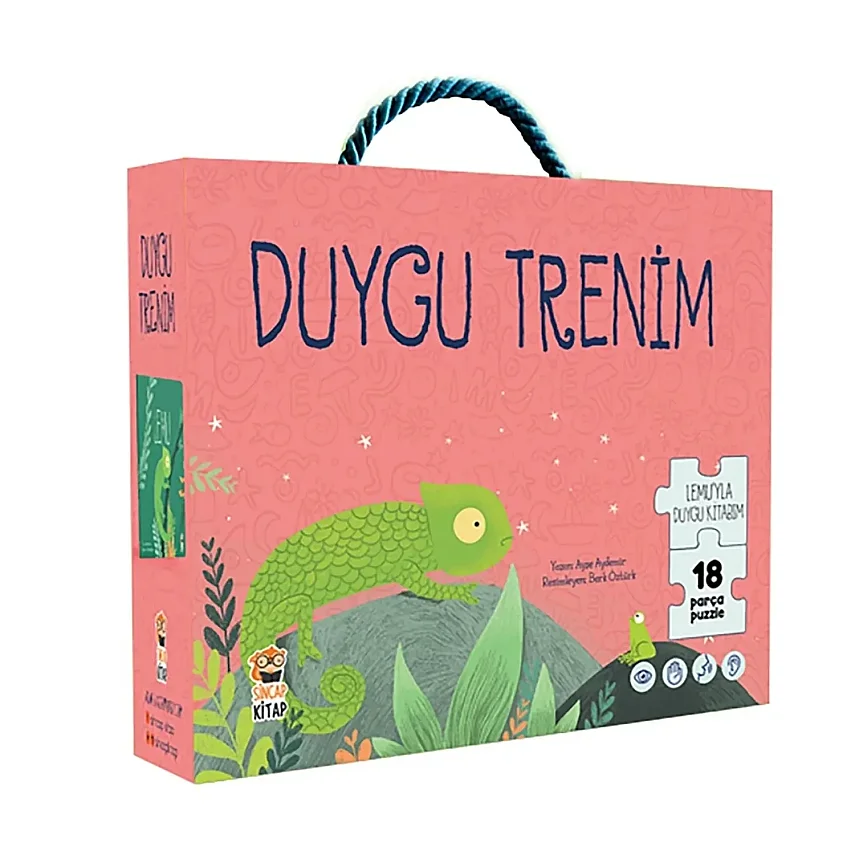 Lemu- Duygu Trenim 18 Parça Puzzle ve Kitap - 2