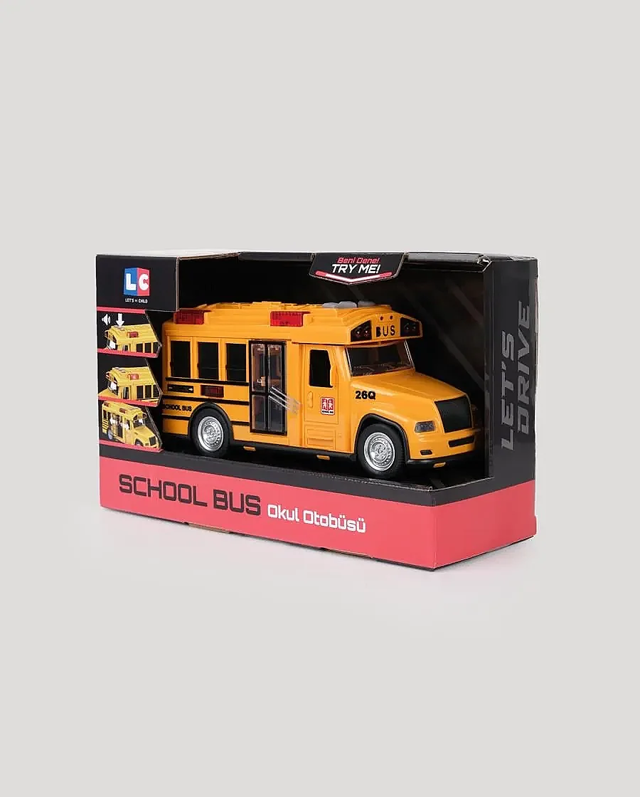 Let's Drive Sesli ve Işıklı Okul Otobüsü