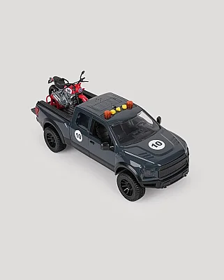 Let's Drive Sesli ve Işıklı Pikap ve Motosiklet (1)
