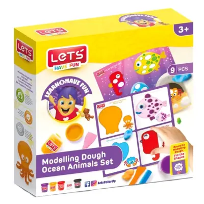 Lets Oyun Hamuru Deniz Canlıları Matı 5x100 Gr. L9012 - 3