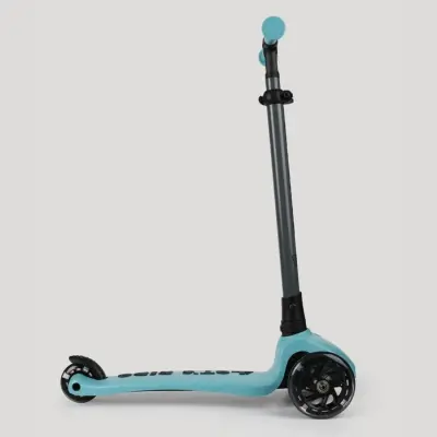 Let's Ride Işıklı Katlanabilir 3 Tekerlekli Scooter- Turkuaz - 3