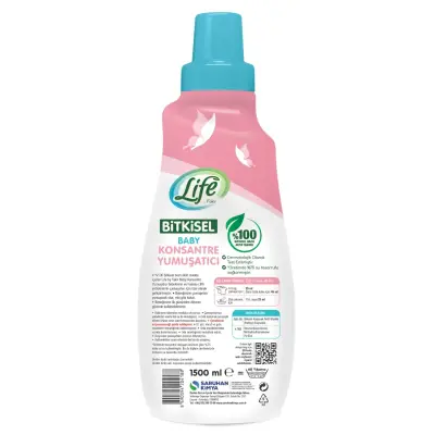 Life by Fakir Baby %100 Bitkisel Konsantre Yumuşatıcı 1500 ml - 10