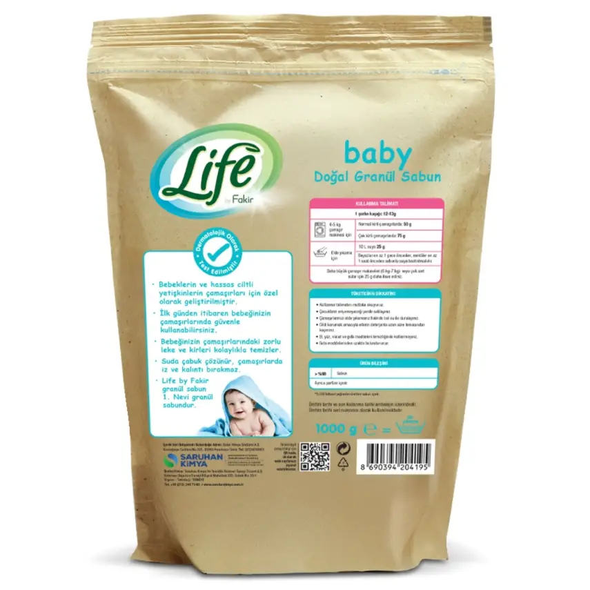Life by Fakir Baby Doğal Granül Sabun 1000 gr - 4