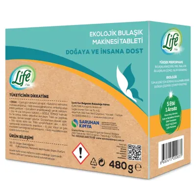 Life by Fakir Ekolojik Vegan Bulaşık Makinesi Tableti 30lu (1)