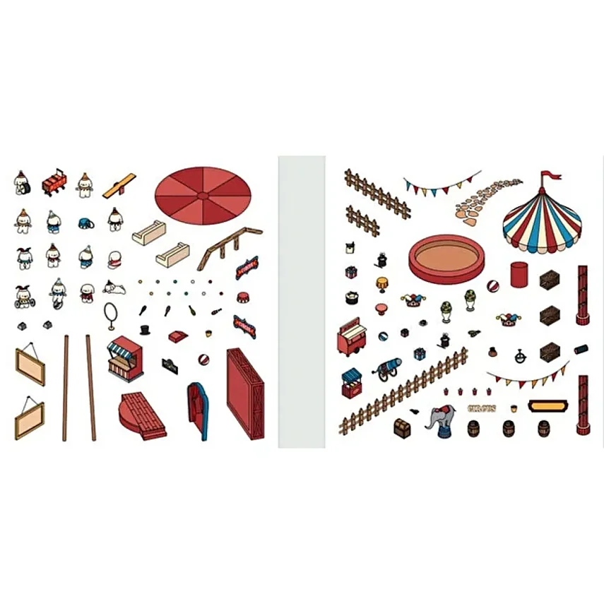 Lino 3D Sticker Set Cricus - 2