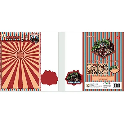 Lino 3D Sticker Set Cricus - 3