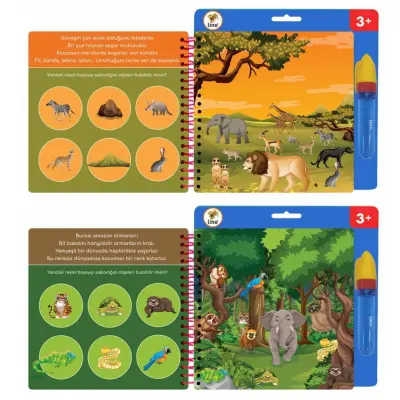 Lino Aqua Sihirli Boyama Kitabı Hayvanlar (1)