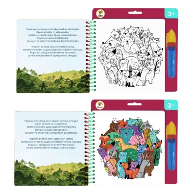 Lino Aqua Sihirli Boyama Kitabı Mandala (1)