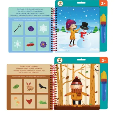 Lino Aqua Sihirli Boyama Kitabı Mevsimler (1)