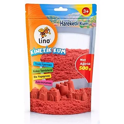 Lino Kinetik Kum 500 Gr Kırmızı Doypack