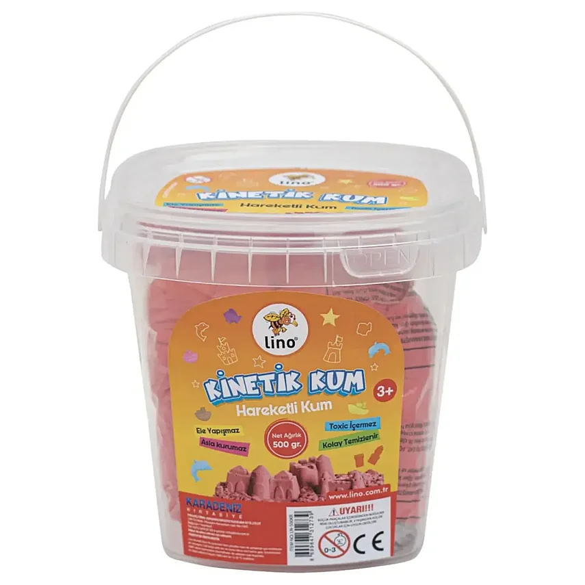 Lino Kinetik Kum 500 Gr Kırmızı Kova - 1