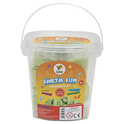 Lino Kinetik Kum 500 Gr Yeşil Kova
