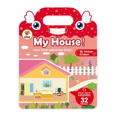 Lino Tekrar Tekrar Kullanılabilen İlk Sticker Kitabım My House - 1