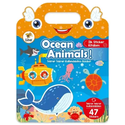 Lino Tekrar Tekrar Kullanılabilen İlk Sticker Kitabım Ocean Anımals - 1
