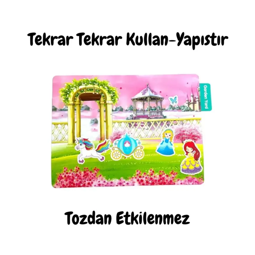 Lino Tekrar Tekrar Kullanılabilen Stıcker Prıncess Garden - 2