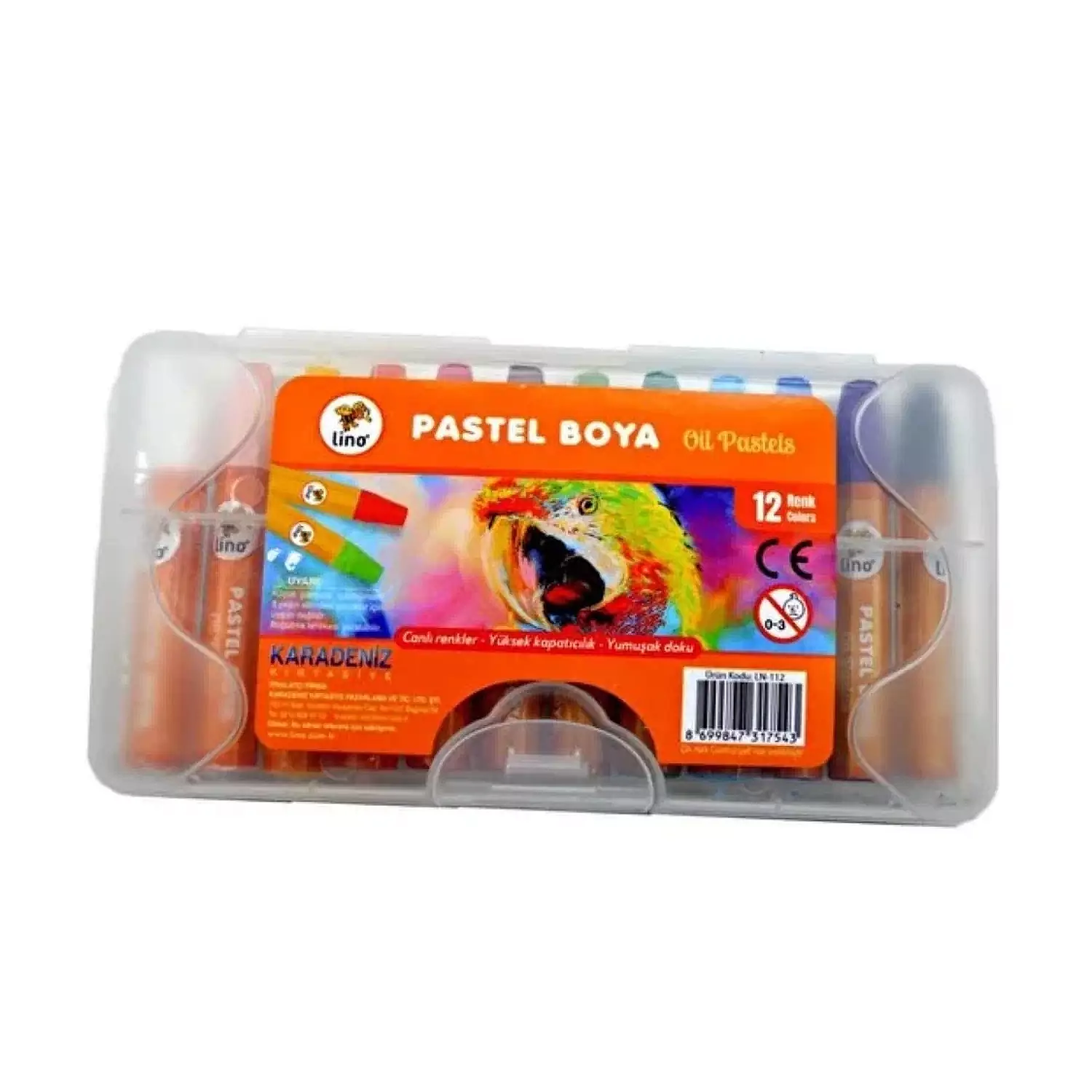 Lino Yağlı Pastel Boya 12'li