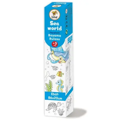 Lino Yapışkanlı Boyama Rulosu Sea World 86X20 Cm - 1