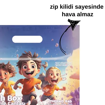 Magic Cool Bag Lunch Box Islak Kuru Çok Amaçlı Çanta - 6
