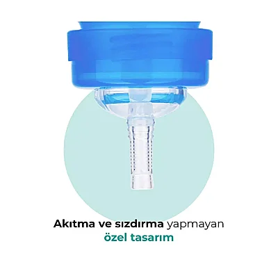 Mamajoo Akıtmaz Pipetli Bardak 270 ml Mavi - 5
