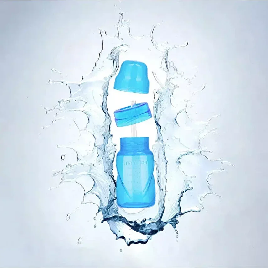 Mamajoo Akıtmaz Pipetli Bardak 270 ml Mavi - 7